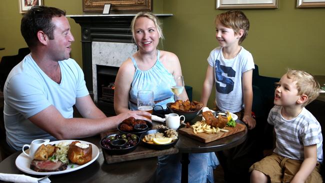 Family dinner at the pub will be back on the cards from June. Picture: Stephen Cooper