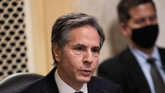 Antony Blinken during his hearing in congress to be confirmed as the new secretary of state. Picture: AFP