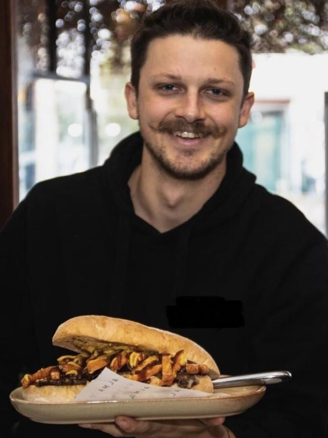 Josh Bone-George was working at a hotel in Adelaide’s east when Covid struck. He is now in training to become a police officer – and is thrilled by the unexpected career shift. Picture: supplied