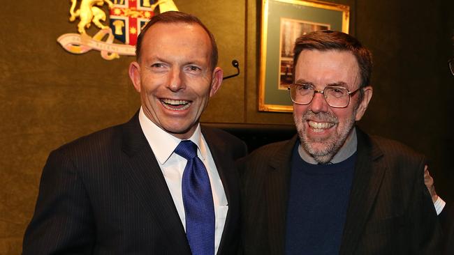 Greg Sheridan and Tony Abbott.