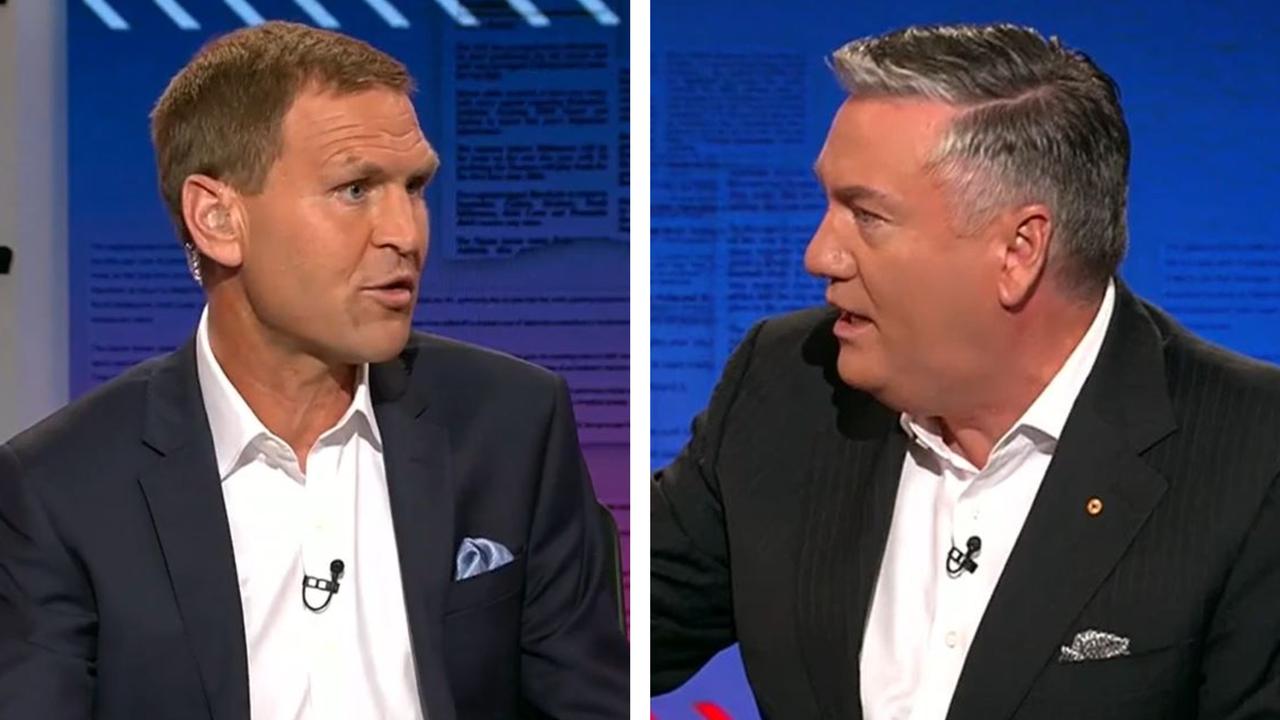Kane Cornes and Eddie McGuire clashed live on Footy Classified.
