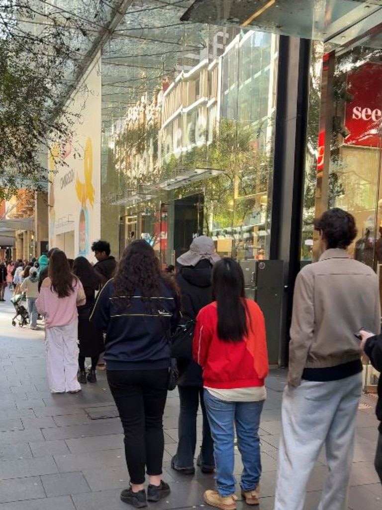 People have been branded 'selfish' at the front of the line. Picture: Stephen Alpe