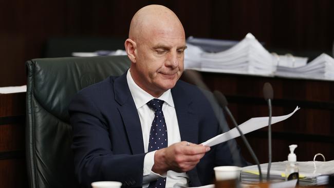 Premier Peter Gutwein during question time in State Parliament. Picture: Zak Simmonds