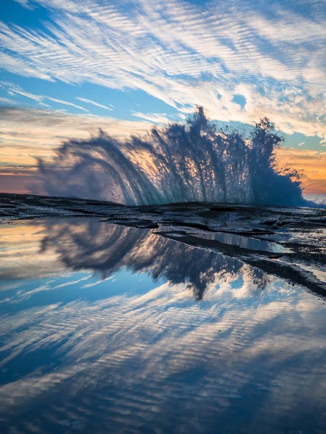 Splashy rock at Terrigal by Jeremy Royston.