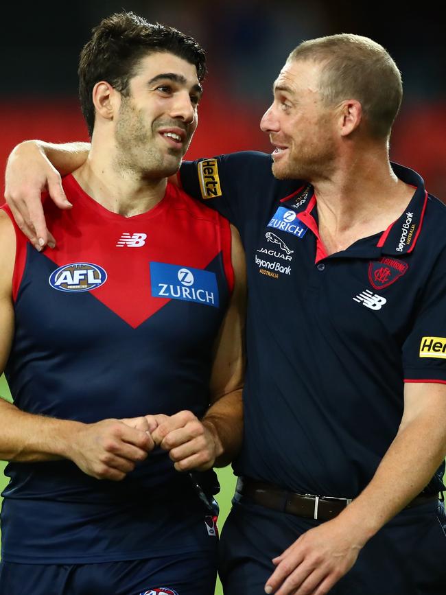 Simon Goodwin says Christian Petracca will be a the club in 2025. Picture: Chris Hyde/Getty Images