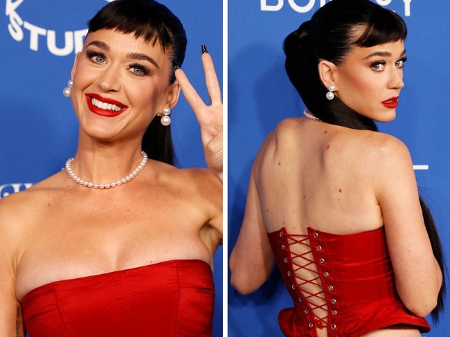Katy Perry wears cheeky dress to Billboard event.