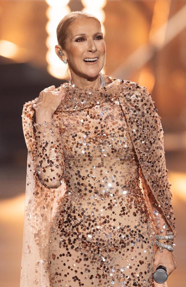 Singer Celine Dion sang two of her hits onstage. Picture: BACKGRID