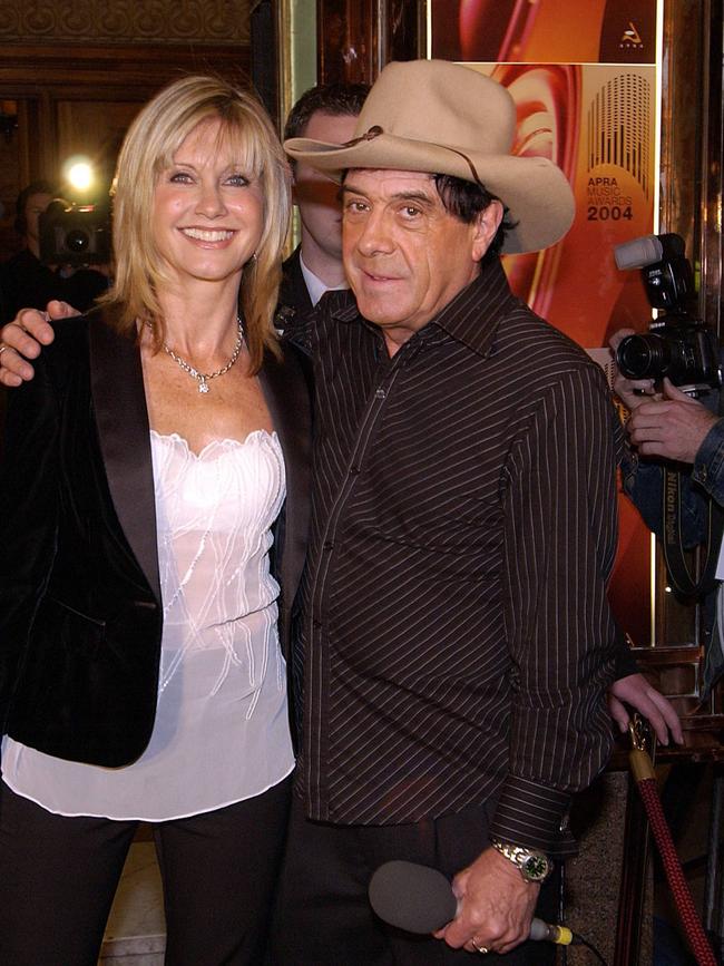 Olivia with lifelong friend Molly Meldrum.