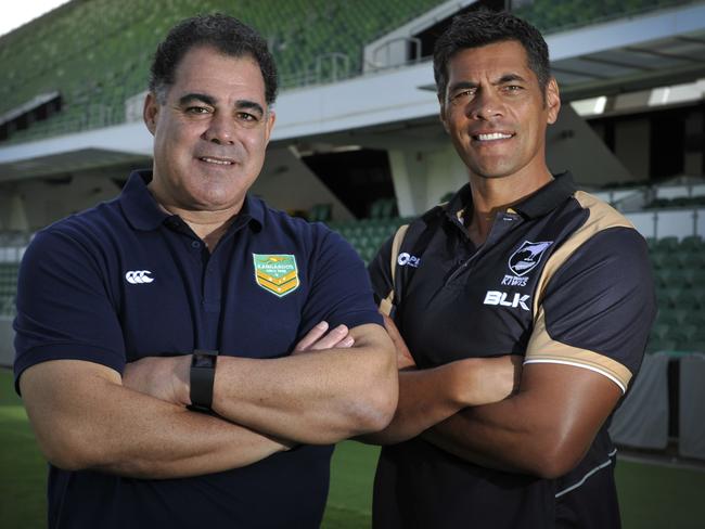 Australian coach Mal Maninga and former Kiwi coach Stephen Kearney.