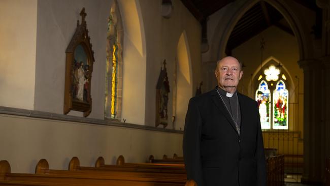 Archbishop Julian Porteous of Hobart in St Mary's Cathedral, Hobart. Picture: Matthew Newton