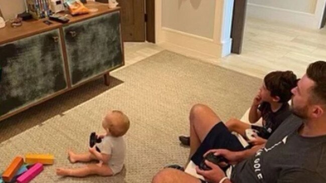 Timberlake gave a rare look at his son Phineas in a Father’s Day post. Picture: Instagram