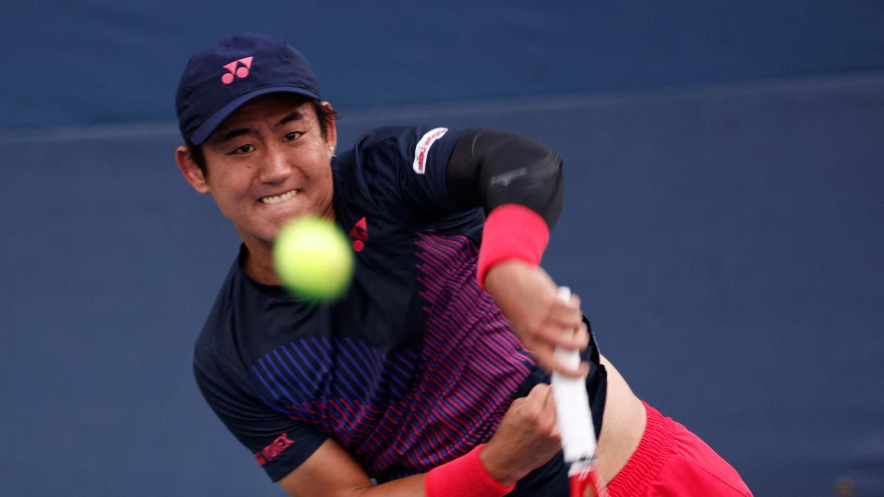 Japan's Yoshihito Nishioka. Photo by Kena Betancur / AFP