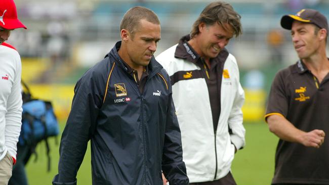 David Rath is one of the figures who helped Alastair Clarkson (right) craft his gameplan while at Hawthorn.