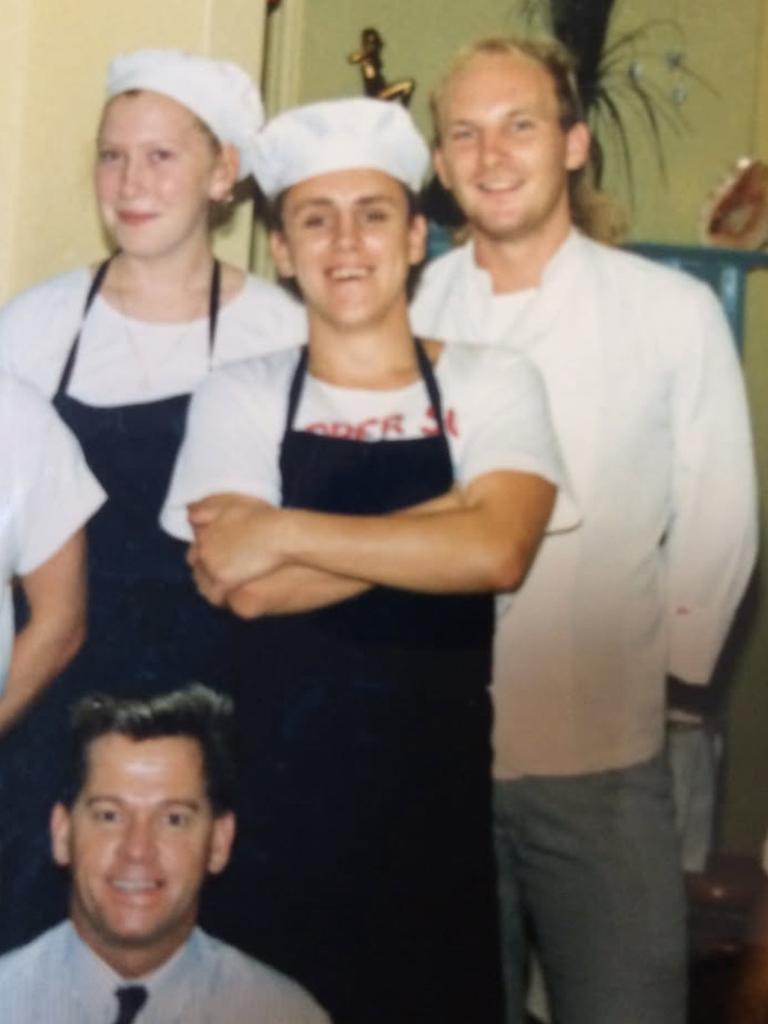 Matt Moran (far right) at 17.