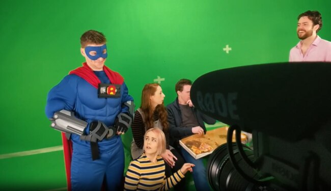 First appearance of Captain Rewind in the behind the scenes footage from the making of The Ripple Effect Part Two