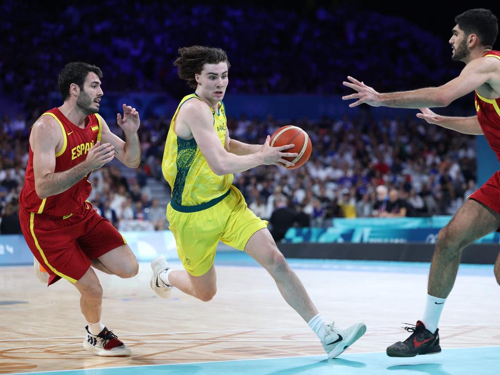 Josh Giddey looks to be enjoying his basketball once again, immersed in the Boomers and the well-documented culture that’s part and parcel of the national program.