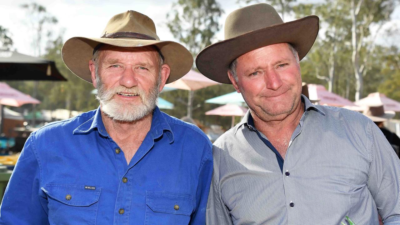 Graham Burgoyne and Trevor Rush at the 2023 Gympie Music Muster. Picture: Patrick Woods.