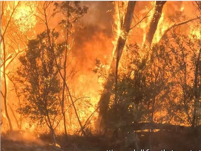 Residents have been urged to leave as multiple bushfires continue raging across western areas of regional Victoria.The bushfire in the Grampions, which first started burning at the Grampians National Park on Thursday, has now exceeded 29,000 hectares in size. More than 300 firefighters are battling to keep the blaze under control. , Residents in Bellfield, Bellfield Settlement, Flat Rock Crossing, Fyans Creek, Grampians Junction and Halls Gap have been told to leave immediately. Picture: Supplied