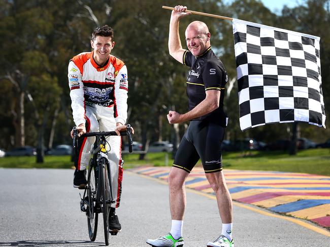 Former professional cyclist, Stuart O'Grady, will lead a cycling race on the V8 Supercar track at next year’s Clipsal 500 for the Asthma Foundation. Photo: Sarah Reed.