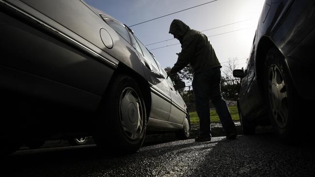 6555 cars were stolen from homes in NSW over the 12 month period.