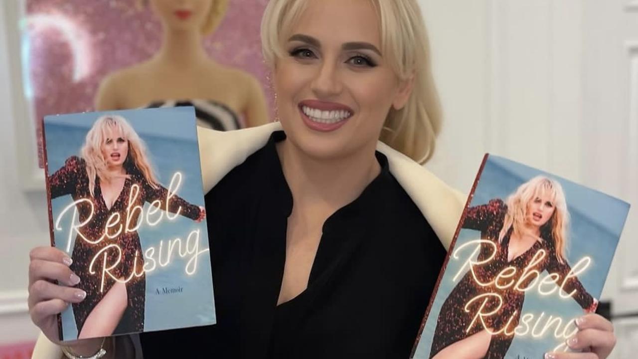 Rebel Wilson with copies of her book. Picture: Instagram