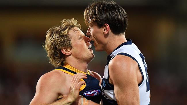 Crow Rory Sloane has always played his footy with a no-nonsense approach. Picture: Getty Images