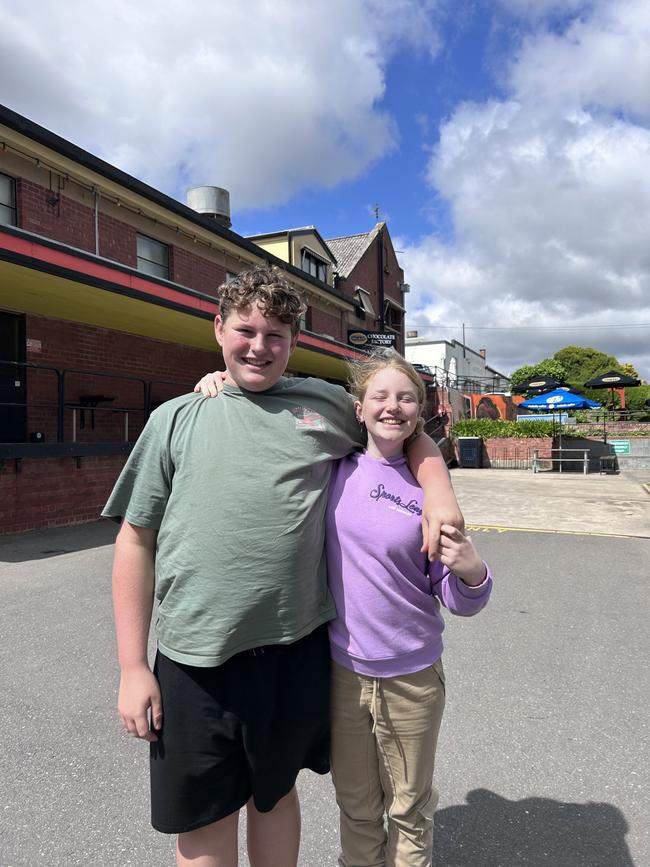 Thomas and Mary, Melissa Veber’s children. Picture: Supplied