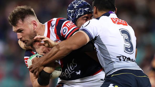 Angus Crichton has agreed a two-year extension with the Roosters. Picture: Getty Images