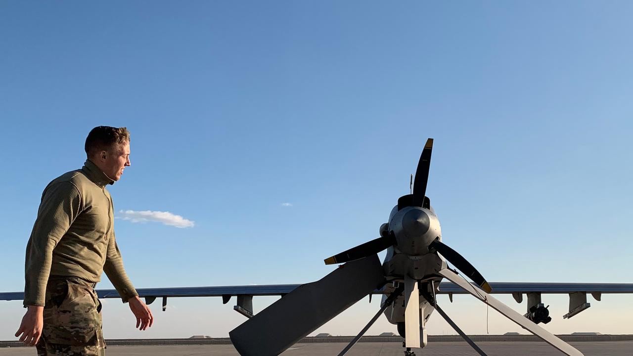 Drones are increasingly being used in military environments. Picture: Ayman Henna/AFP