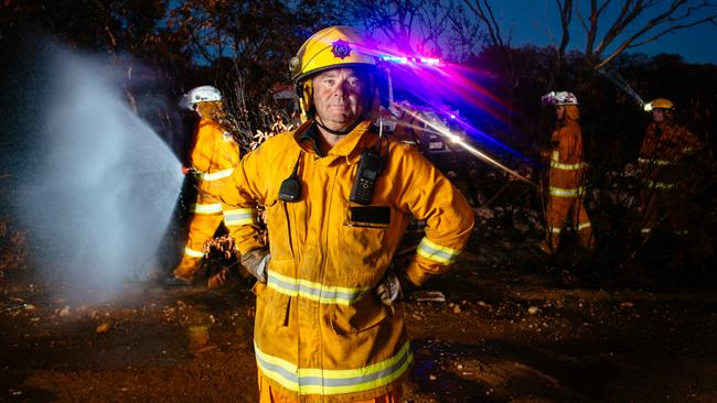 Port Lincoln CFS Captain Greg Napier received the Australia Fire Service Medal. Picture: Robert Lang