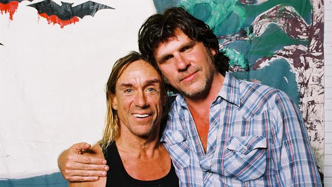 Iggy Pop and Perkins, together in 2006. Picture: Tony Mott