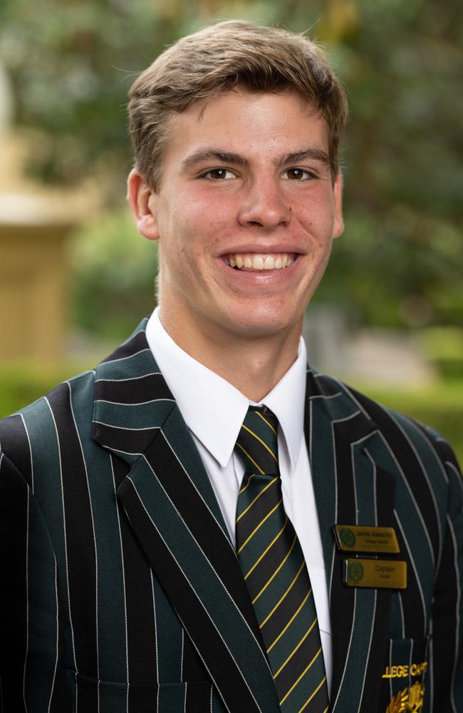 James Alexander, Brisbane Boys College captain. Picture: Brody Grogan