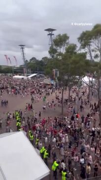 Swifties gather at Accor Stadium in Sydney to watch Taylor Swift