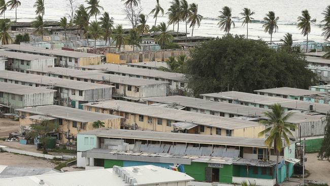 Old concrete workers flats on Nauru. Picture: Lyndon Mechielsen