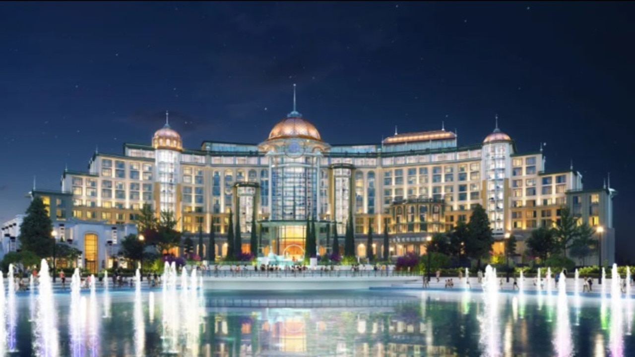 Guests will be able to stay at the 500-room Universal Helios Grand Hotel. Picture: Universal Destinations &amp; Experiences