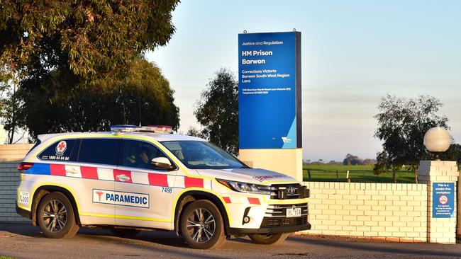 A prisoner has been hospitalised after being assaulted at Barwon Prison. Picture: Stephen Harman