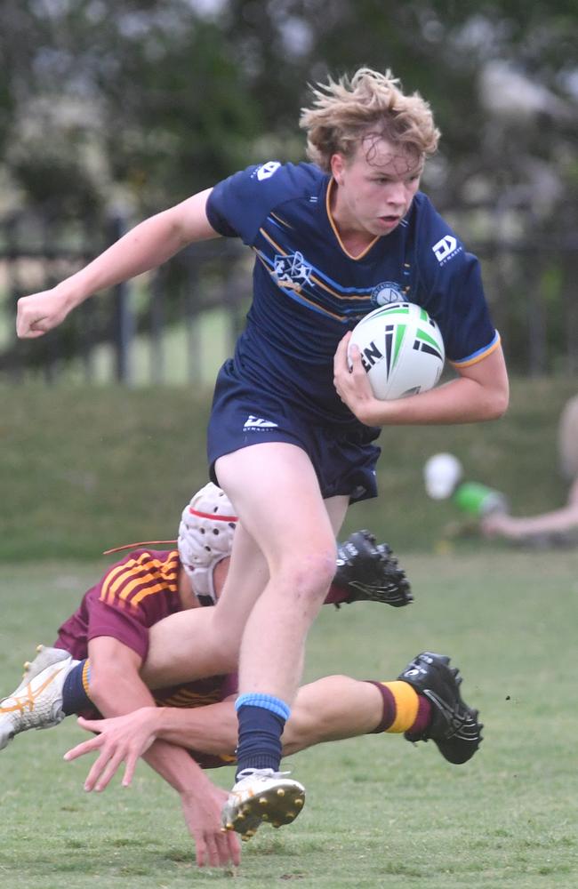 Round 4 of the Townsville Blackhawks Schoolboy Trophy. Ryan Catholic College against Southern Cross Catholic College at Ryan Catholic College. Picture: Evan Morgan