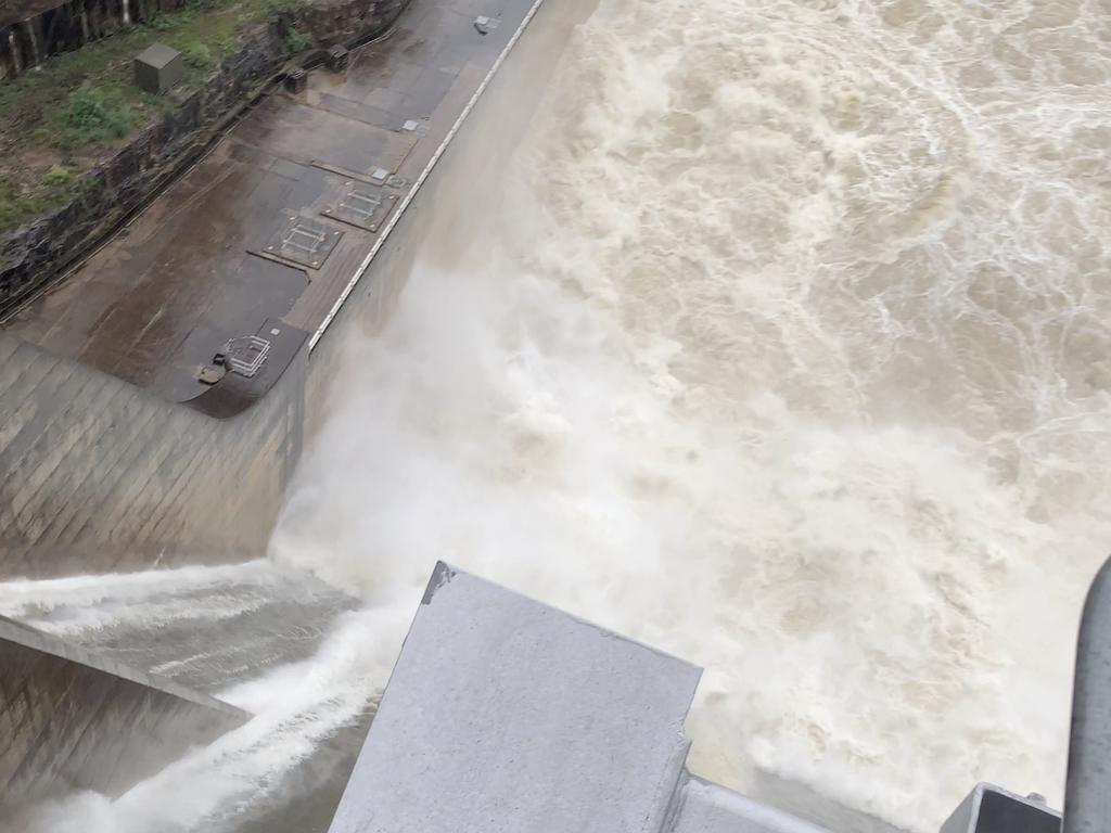 Warragamba Dam yesterday. Picture: Water NSW