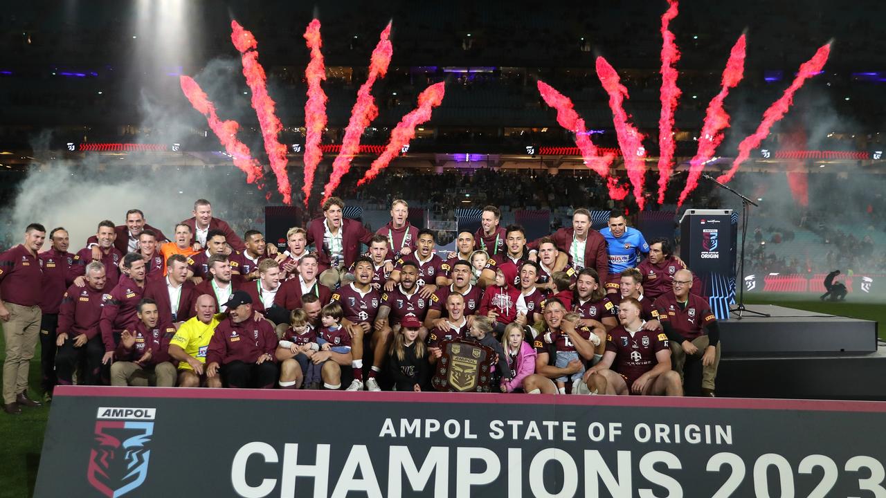 The Maroons had the stadium to themselves. Photo by Brendon Thorne/Getty Images