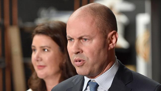 MELBOURNE, AUSTRALIA - NewsWire Photos APRIL 7TH, 2022 : Federal Treasurer Josh Frydenberg business visit and press conference at Ramblers Ale Works in Hawthorn, Melbourne. Picture : NCA NewsWire / Nicki Connolly