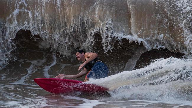 Top End Surfing at Nightcliff beach, Darwin. Picture: Pema Tamang Pakhrin