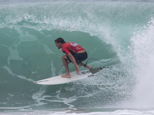 Alister Reginato in action at the Gold Coast Open. Picture: Surfing Queensland.