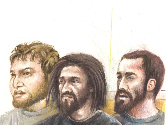 Ahmed Mohamed, Abdullah Chaarani and Hamza Abbas were all found guilty of planning to carry out an attack in Melbourne’s CBD. Picture: Fay Plamka