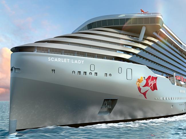 Virgin Voyages, Scarlet Lady. Picture: Virgin Voyages