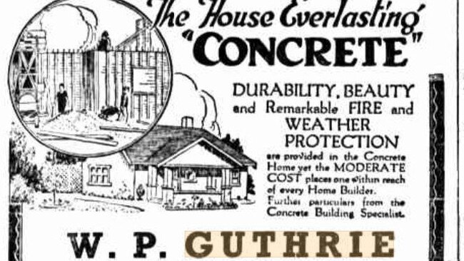 While being remembered for their involvement in the more iconic buildings in Mackay, the Guthrie partnership advertised as house builders and general maintenance providers in the town.