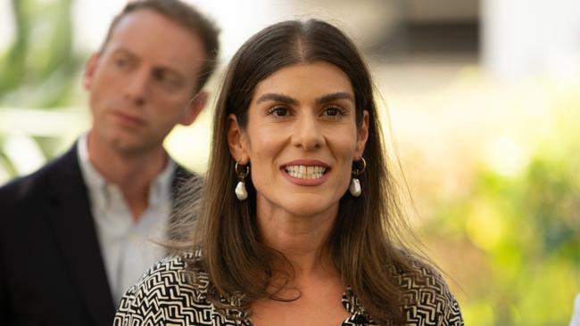 SA Liberal Party Leader David Speirs and Dr Anna Finizio. Picture: NCA NewsWire / Morgan Sette