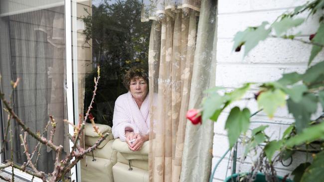 Glenda Fahey is in isolation, waiting for a Covid-19 test result. Picture: Mireille Merlet