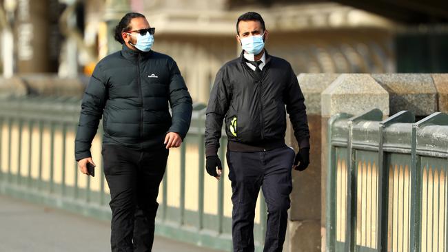 All Melburnians are now required to wear a mask when leaving the house. Picture: Robert Cianflone/Getty