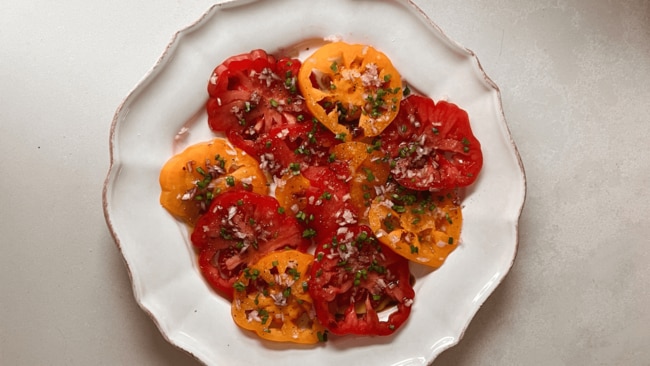 Tomato salad by Sammy Jakubiak. Image: Supplied