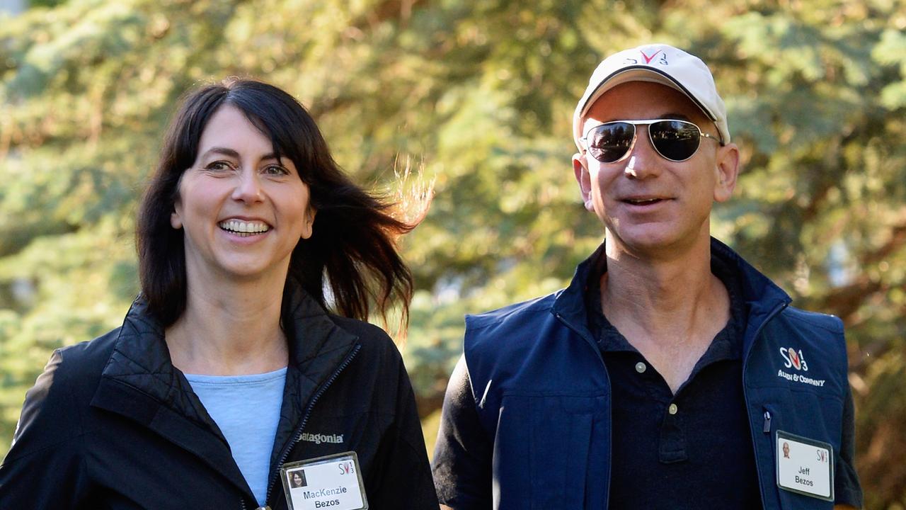 Mackenzie and Jeff Bezos were married for 25 years. Picture: Kevork Djansezian/Getty Images North America/AFP